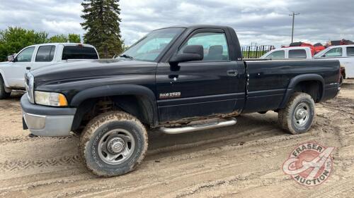 1995 Dodge Ram 2500 Laramie SLT, 310,300 showing, VIN: 1B7KF26C6SS3555895, F172, Owner: Douglas James Mason, Seller: Fraser Auction ___________________ **Keys & TOD - Office**