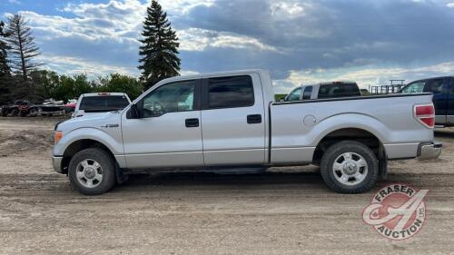 2009 Ford F150 XLT, 344,974 showing, VIN: 1FTPW14V69FA54647, F193, Owner: Killarney Auction Mart Ltd., Seller: Fraser Auction _______________________ **Keys & TOD - Office**