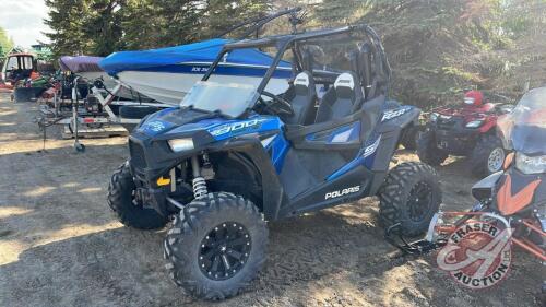 2016 Polaris RZR S 900, F208, VIN#3NSVBA876GH863102, 1929 showing, Owner: Sobry Farms, Seller: Fraser Auction______________________**Keys & TOD - Office**