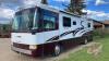 2001 36' Ambassador by Holiday Rambler motorhome, 55,276 showing, SAFETIED, VIN: 1RF12041012012312, F217, Owner: Richard H English, Seller: Fraser Auction ___________________ **Keys, TOD & Safety** - 2