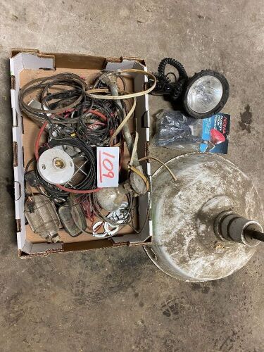 *flood light, yard light, misc wire