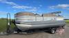 2016 Sun Tracker Party Barge 22 DLX 22’ Signature Series pontoon boat with 90hp Mercury CT Commander Thrust 4 stroke engine VIN# US-BU26777D616, and 2016 Sun Tracker tandem axle trailer VIN# 4TM13EN2XGB002368, F222, Owner: Scott & Lori Campbell, Seller: F