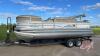 2016 Sun Tracker Party Barge 22 DLX 22’ Signature Series pontoon boat with 90hp Mercury CT Commander Thrust 4 stroke engine VIN# US-BU26777D616, and 2016 Sun Tracker tandem axle trailer VIN# 4TM13EN2XGB002368, F222, Owner: Scott & Lori Campbell, Seller: F - 2