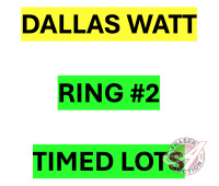 It's now time to go to RING #2 for all DALLAS WATT TIMED LOTS (Click on the big Fraser Auction Logo at top of page to be directed back to Homepage)