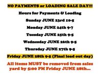 Hours for Payments & Loading