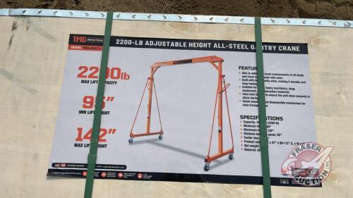 TMG-AGC11, 2200-lb Adjustable Height All-Steel Gantry Crane,H38