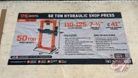 TMG-SP50, 50 Ton Capacity Hydraulic Shop Press, H38