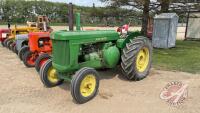 JD Model AR Styled 2WD Tractor, S/N 283553, H46 **Keys in office**