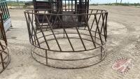 Steel round bale calf feeders, H42