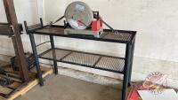 Shop built table for chop saw + Milwaukee chop saw, H54