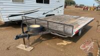 8 1/2' x 11 1/2' S/A trailer, Homemade, VIN: N/A, H62, Owner: Darrell Giesbrecht, Seller: Fraser Auction ___________________ **TOD in office**