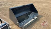 72" JD work site pro U72 skid steer smooth edge bucket, H64