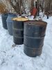 *2 poly rain barrels & 2 metal barrels - 4