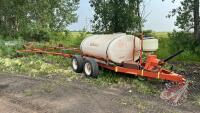 60' Brandt T/A pull type sprayer, H76 **Control - Office Shed**