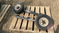 Sprayer boom touch down wheels, H78