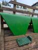 Set of 2 John Deere flat top fenders including mounting brackets - 7