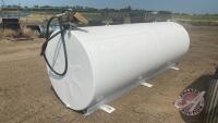 1000 Gal West steel Fuel tank w/ Fill-Rite 13GPM fuel pump, H93