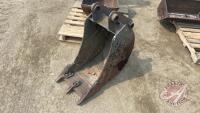 16" JCB Trenching bucket off MF 860 backhoe, H103