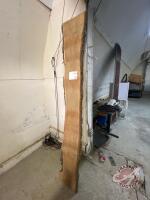 88" long MB Oak Live Edge board (D), H110