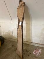 94” long MB Oak Live Edge board (E), H110