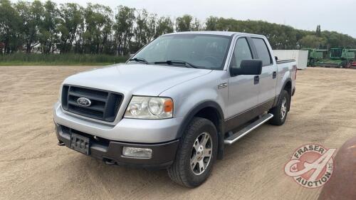 2005 Ford F150 Fx4 offroad 4x4 Truck, 237,744 km showing, VIN: 1FTPW14585FA12118, H132, Owner: Kerilynn Chomenchuk, Seller: Fraser Auction __________________ **TOD and keys in office**