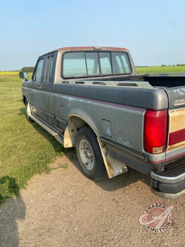 1991 Ford F-150 2wd truck 135,118 showing VIN # 1FTEX15H9MKA50430, Owner: Sheldon D Rapley, Seller: Fraser Auction _______________________________