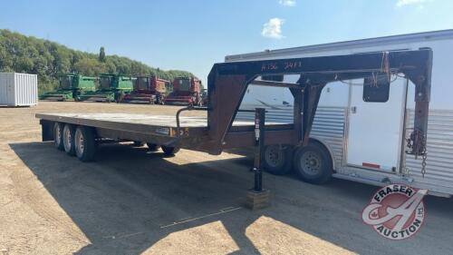 24' Homemade triple axle trailer, S/N: NA, H136, Owner: Lacey Holdings Ltd., Seller: Fraser Auction _________________________ **TOD in office**