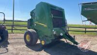 JD 560M rnd baler, S/N JJJ-445227, H145, **Monitor/books/wiring - office shed**