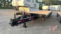 1999 24' Tow Master T/A flat deck pintle hitch trailer, VIN: 4KNFZ1921XL162276, H41, Owner: Vincent J Zettler, Seller: Fraser Auction __________________ **TOD in the office**