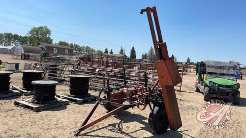 Trailer style post pounder, H129