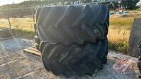 800/65R32 Combine tire on Gleaner rim, H172