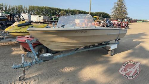 15' Vanguard Boat w/homemade utility trailer, VIN: N/A, H201, Owner: Shane A Burt, Seller: Fraser Auction ____________________ **Keys and TOD in office**