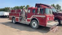 1987 Ford 6000 Superior Dsl Firetruck, 36,206 km showing, VIN: 1FDYD80UXJVA01746, H187, Owner: Koch Fertilizer Canada ULC, Seller: Fraser Auction ____________________ **Keys and TOD in office**