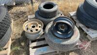 Assorted light vehicle tires + rims, H10