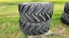 LIKE NEW Michelin 540/70R24 (21LR24) HD Industrial Tire on 10 Bolt Steel Rim - 2