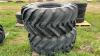 LIKE NEW Michelin 540/70R24 (21LR24) HD Industrial Tire on 10 Bolt Steel Rim - 3