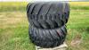 LIKE NEW Trelleborg Twin 423 Mark II 710/45-26.5 Imp Tire on 10 Bolt Steel Rim - 2