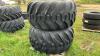 LIKE NEW Trelleborg Twin 423 Mark II 710/45-26.5 Imp Tire on 10 Bolt Steel Rim - 7