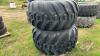 LIKE NEW Trelleborg Twin 423 Mark II 710/45-26.5 Imp Tire on 10 Bolt Steel Rim - 7