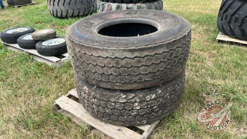 USED Goodyear G296 MSA 425/65R22.5 Semi Tire