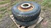 USED 11R24.5 Semi Tire on Steel Rim - 2