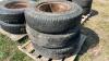 USED (3) 10.00R20 Semi Tires on Rims