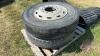 USED (2) 11R24.5 Semi Tire on Aluminum Rims