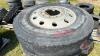 USED (4) 11R24.5 Semi Tire on Aluminum Rim - 2