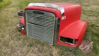 Fibreglass Freightliner Truck Hood (red)