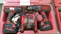 (2) Milwaukee drills with charger and case