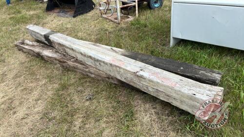 (3) 7&rdquo; x 9&rdquo; x 12&rsquo; Wood Timbers