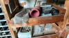 Shelf of Funnels, Shop Sledge, Nails, Bushings, Air Couplers & Misc - 9