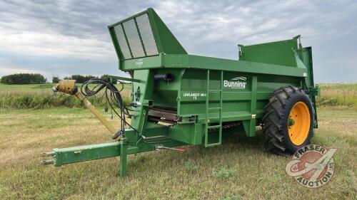 Bunning Lowlander MK4-75 S/A Manure Spreader, S/N 4785