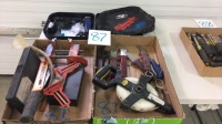 Assorted knives measuring tape beard trimmer kit